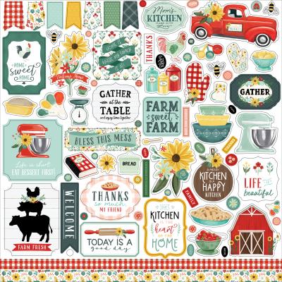 Carta Bella Sunflower Market Sticker - Element Sticker